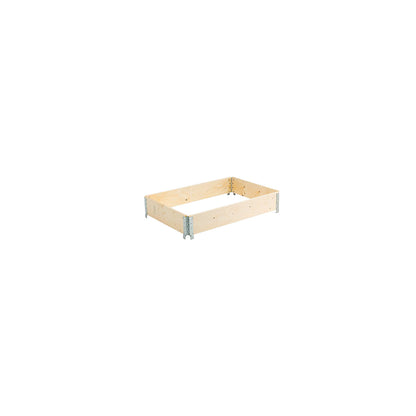 Wooden pallet collar, with 4 hinges, for pallets 1200 x 800 mm, effective height 200 mm.