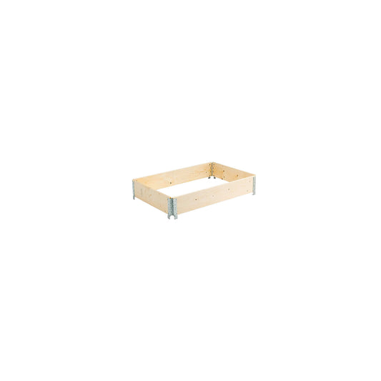 Wooden pallet collar, with 4 hinges, for pallets 1200 x 800 mm, effective height 200 mm.