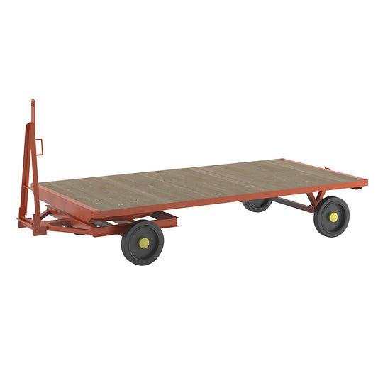 Trailer, 2-wheel turntable steering, max. load 3 t, platform 3.0 x 1.5 m, solid rubber tyres.