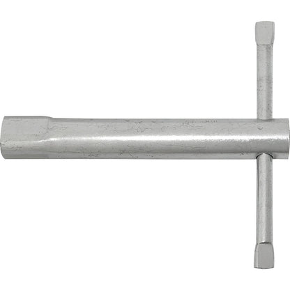 Key for triangle lock, model M10 in accordance with DIN 3223, made of steel.