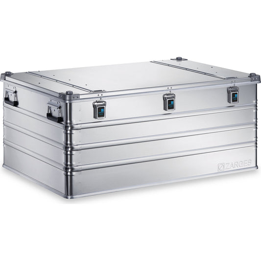 Aluminium transport case, capacity 414 l, internal LxWxH 1150 x 750 x 480 mm, robust construction.
