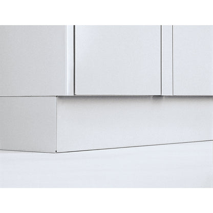 Plinth, height 100 mm, for steel locker, extra cost.
