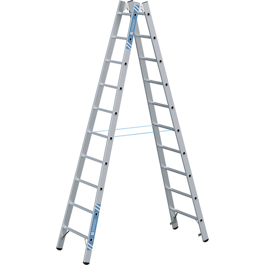 Professional rung ladder, double sided, 2 x 10 rungs.