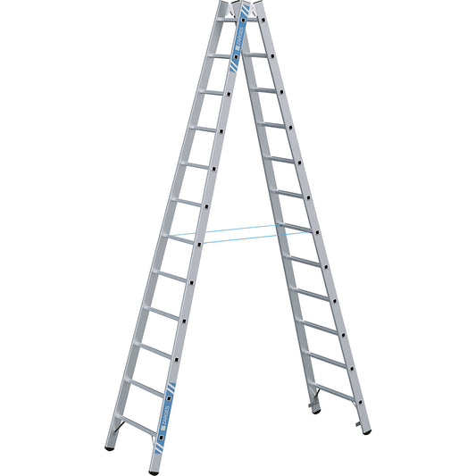 Professional rung ladder, double sided, 2 x 12 rungs.