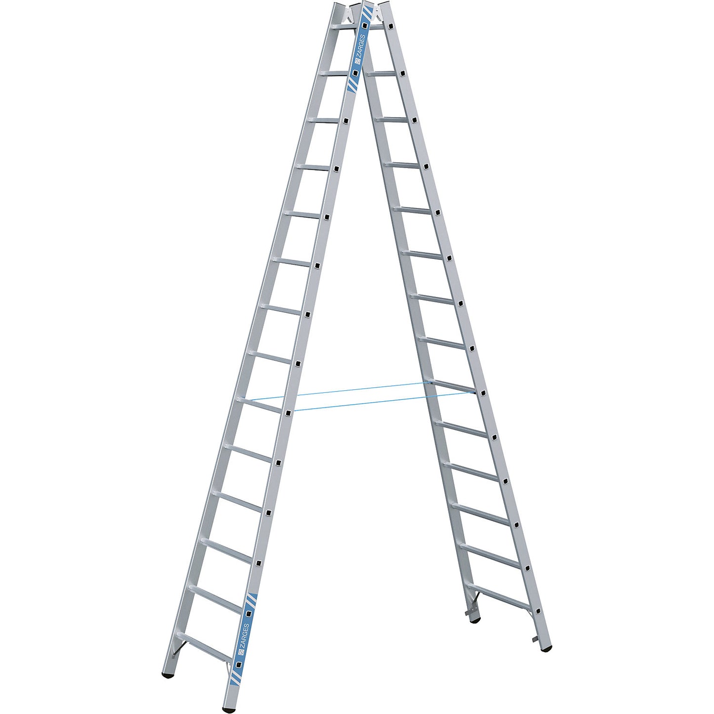 Professional rung ladder, double sided, 2 x 14 rungs.