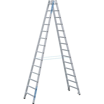 Professional rung ladder, double sided, 2 x 14 rungs.