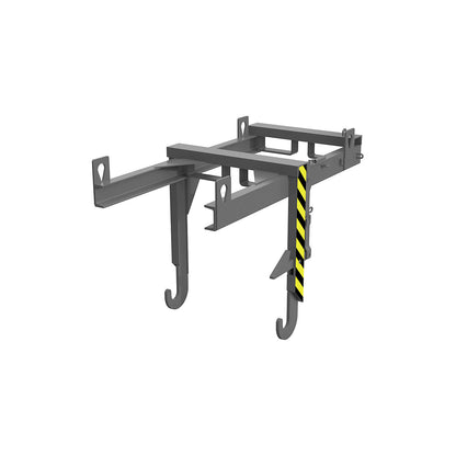 Forklift support bar for tilting skips and stacking containers, for cranes, max. load 500 kg, for container size 0.3 m³.