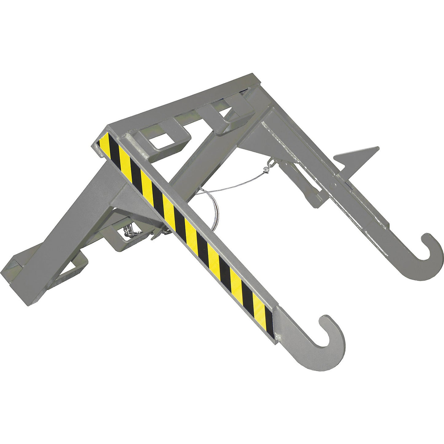 Forklift support bar for tilting skips and stacking containers, not for cranes, max. load 500 kg, for container size 0.3 m³.
