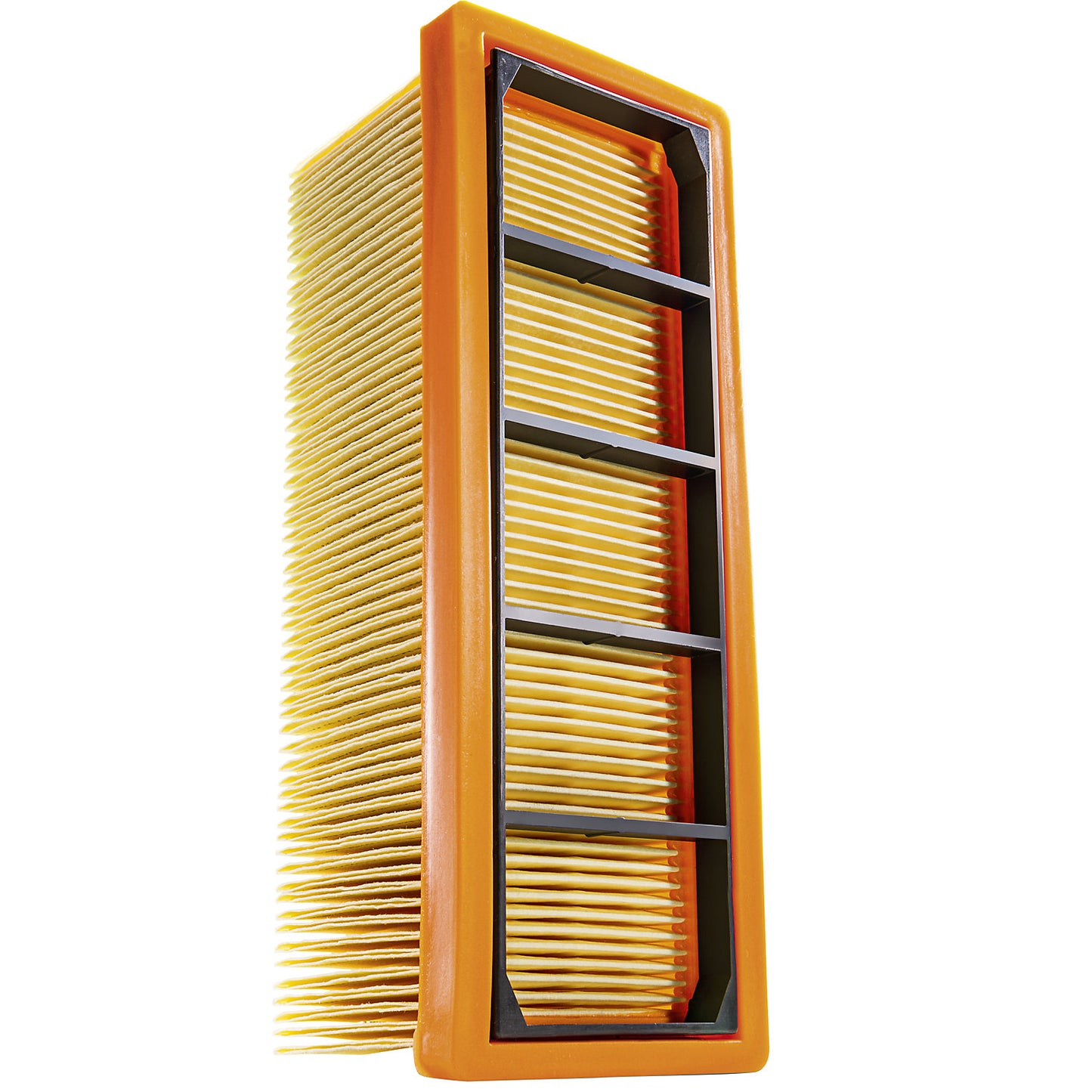 Concertina filter, for NT vacuum cleaner/multi-purpose vacuum cleaner, orange.