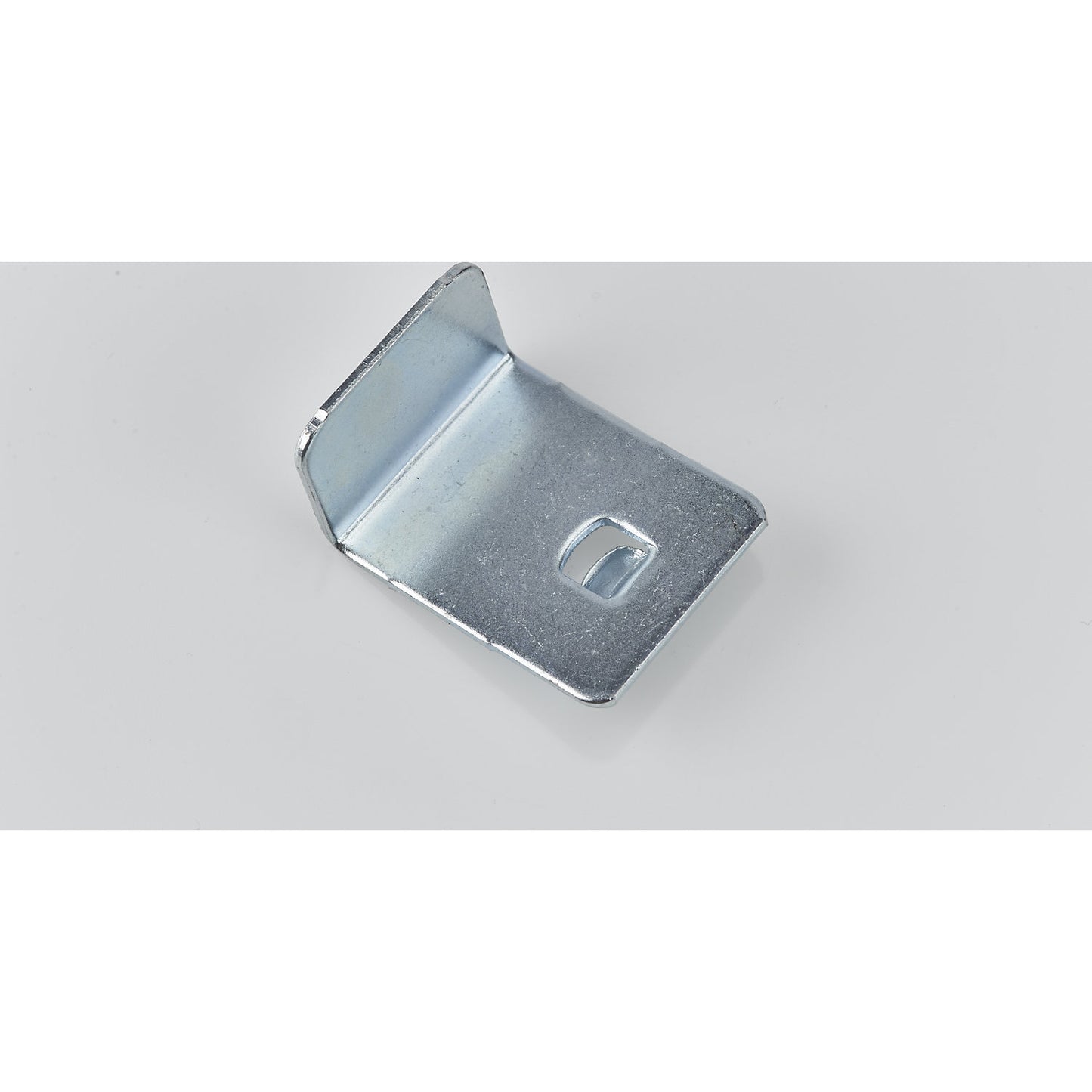 Shelf clip, 90° offset, for universal cupboard.