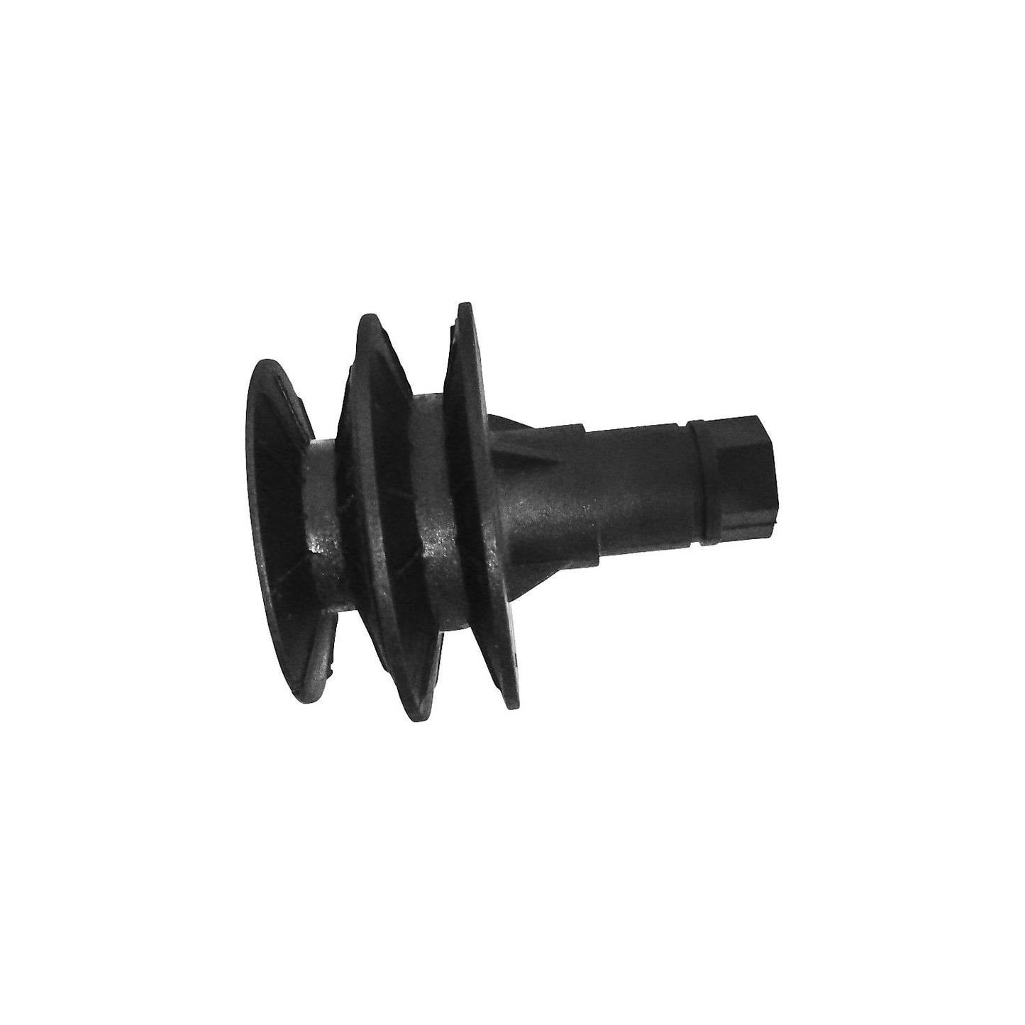 Pulley, rubber, black.