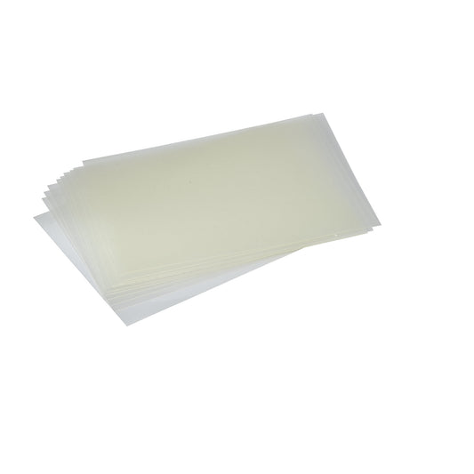 Anti-reflective film, for folding aluminium frames, A4, transparent.