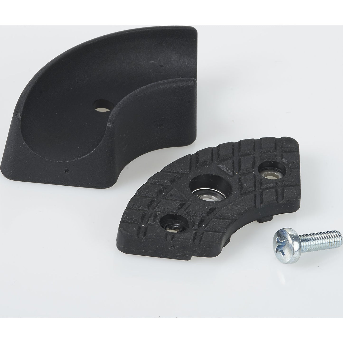 Floor glide for anti-fatigue stool, rear incl. anti-slip fitting, screw, black.