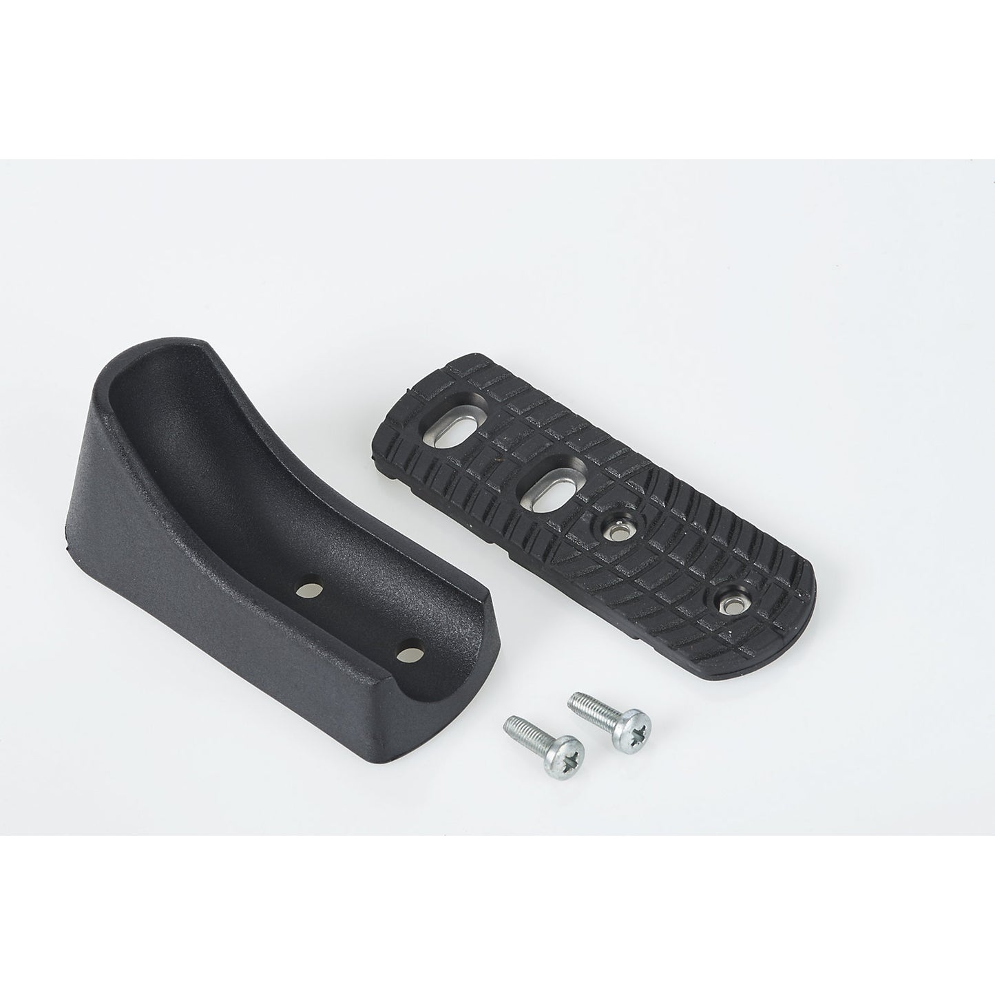 Floor glide for anti-fatigue stool, front right incl. anti-slip fitting, screw, black.