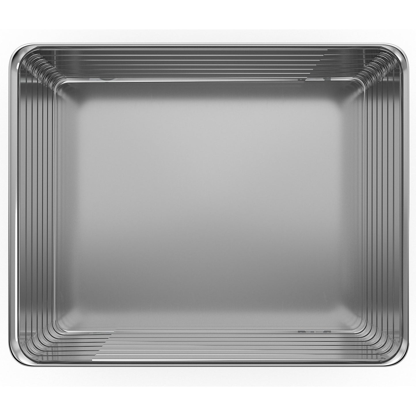 Aluminium box trolley, capacity 230 l, with edge and base profile.