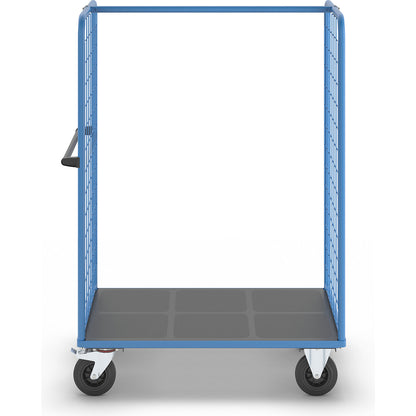 Shelf truck with mesh side panels, solid rubber tyres, platform 1175 x 800 mm.