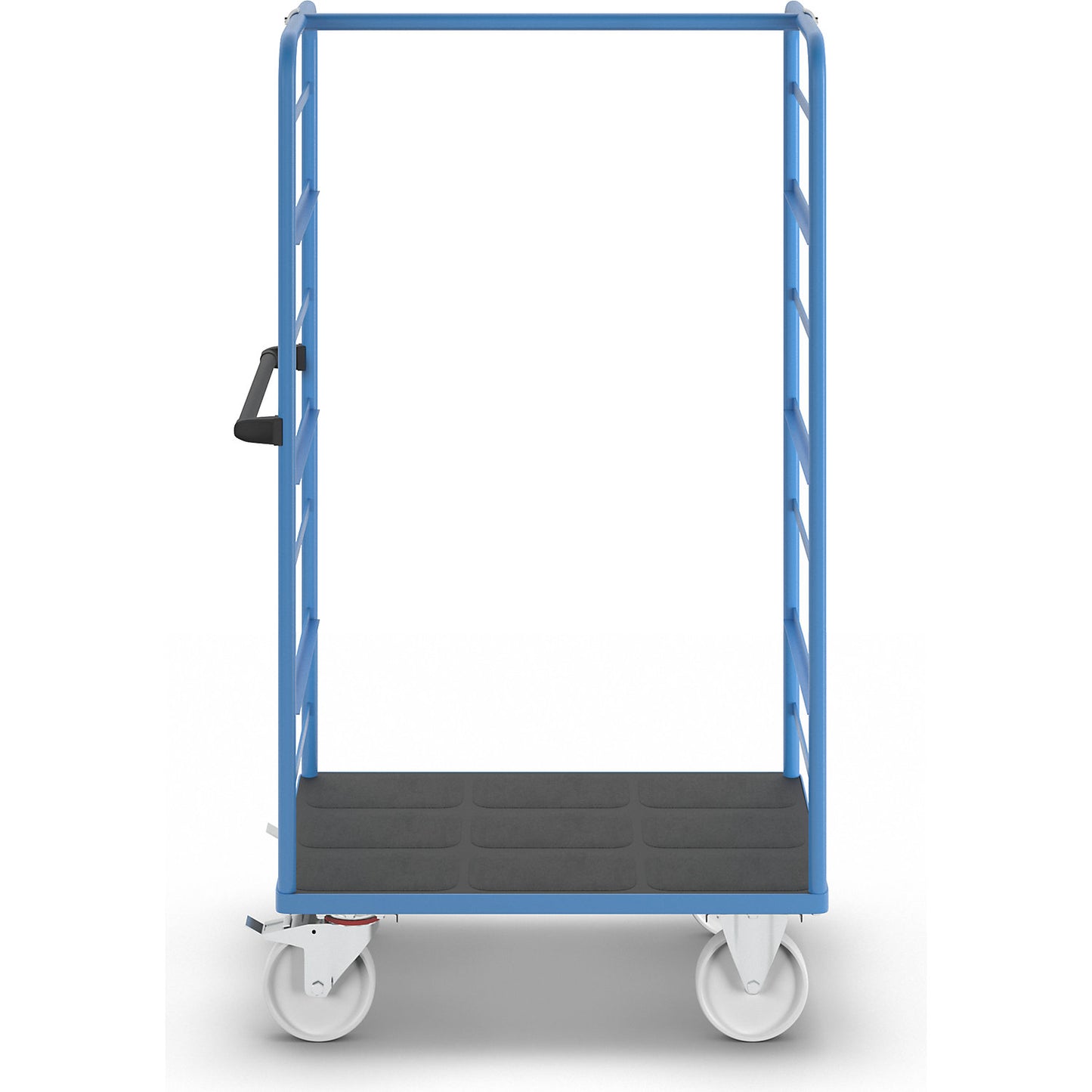 Shelf truck, 2 side panels, platform 975 x 700 mm, 1 level, nylon.