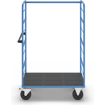 Shelf truck, 2 side panels, platform 1175 x 800 mm, 1 level, solid rubber.