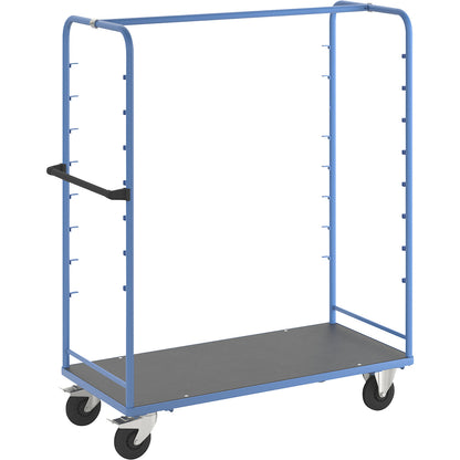 Shelf trolley, for 8 shelves, without shelves.