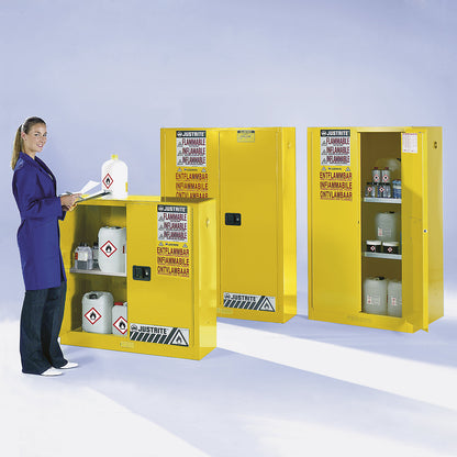 FM safety cupboards, HxWxD 1651 x 864 x 864 mm, self-closing doors, for water hazardous media, yellow.
