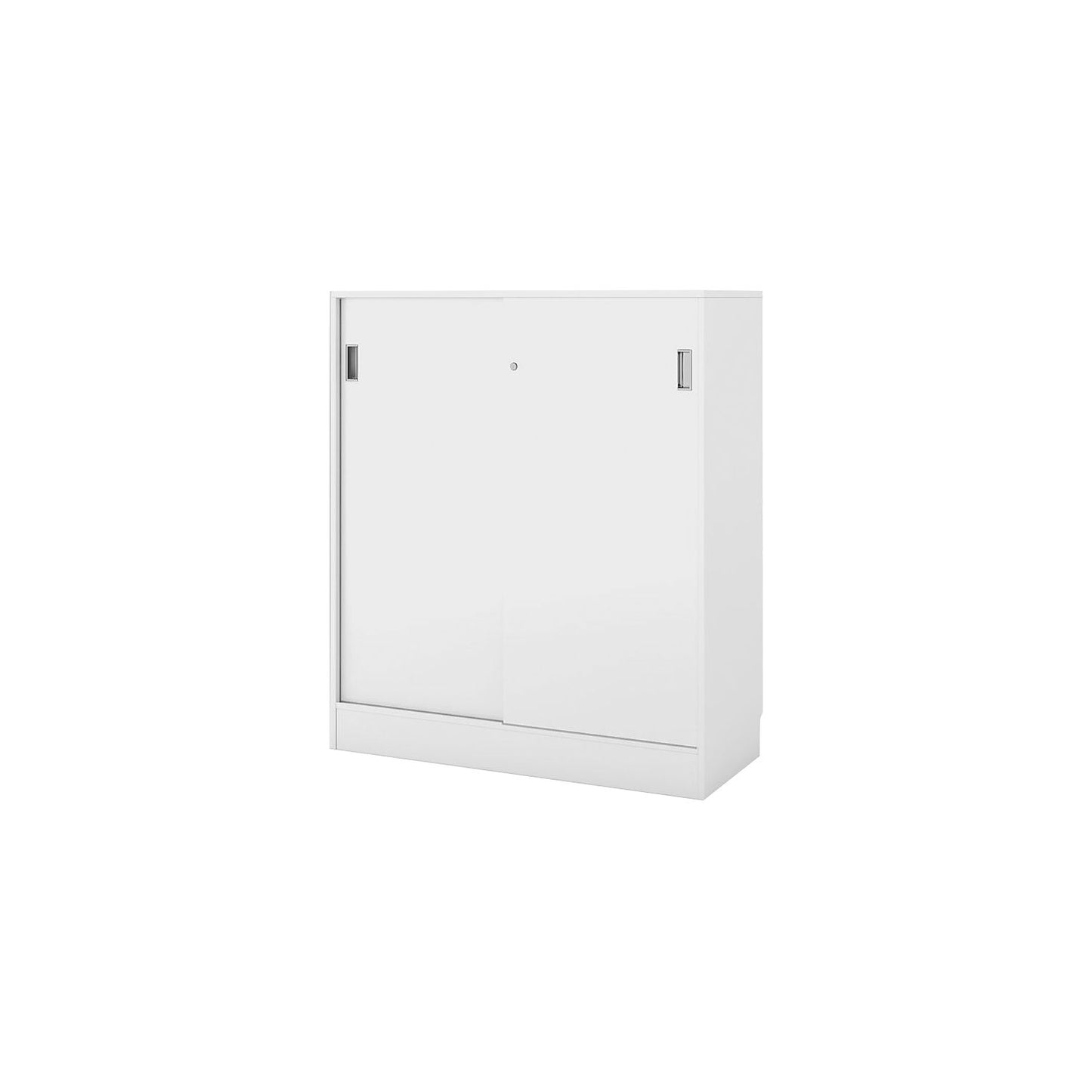 Chicago cupboard, with sliding doors, Chicago cabinet, WxDxH 1215 x 400 x 1353 mm, white/white.