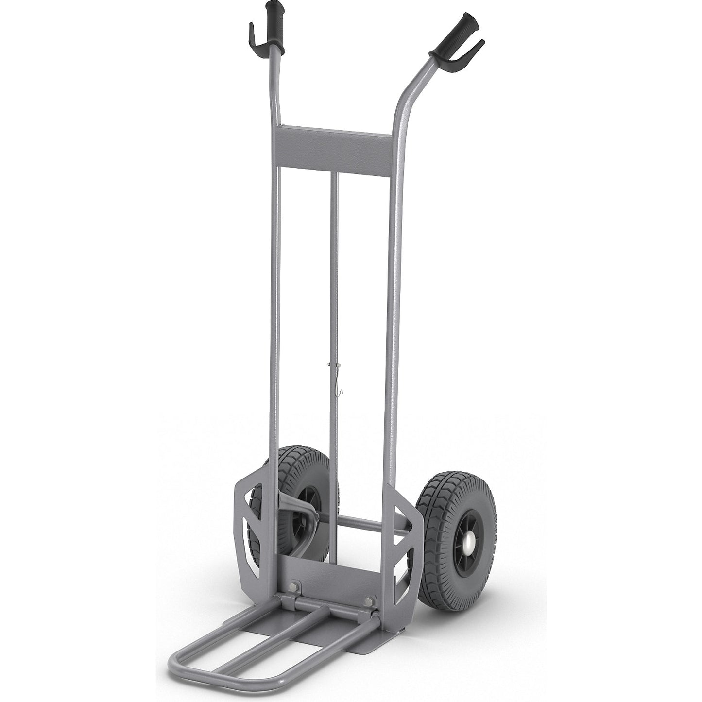 Professional sack truck made of steel, with folding footplate, max. load 200 kg.