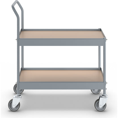 Table trolley, LxWxH 720 x 380 x 855 mm, with 4 swivel castors, wheel Ø 100 mm.