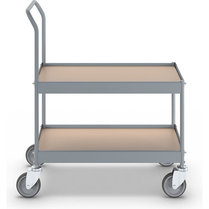 Table trolley, LxWxH 840 x 470 x 955 mm, with 4 swivel castors, wheel Ø 125 mm.
