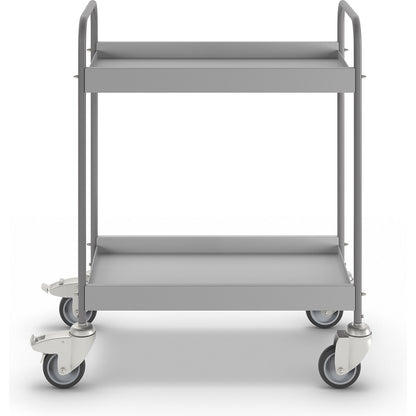 Order picking trolley, with 4 swivel castors, 2 with double stops, wheel Ø 100 mm.