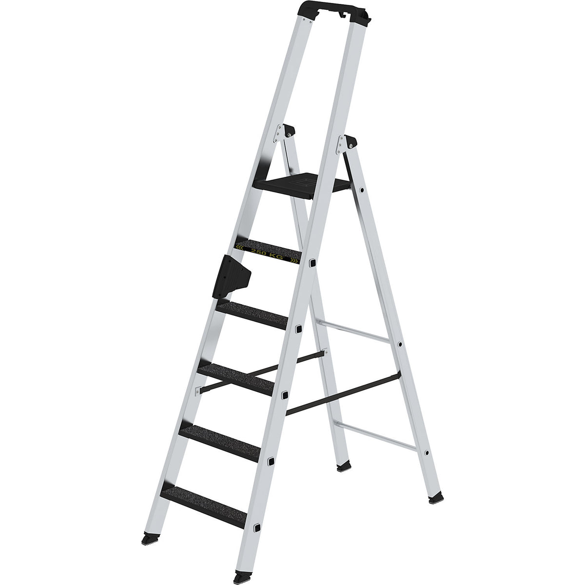 CLIP-STEP step ladder, single sided access, slip resistant R13, durable, 6 steps.