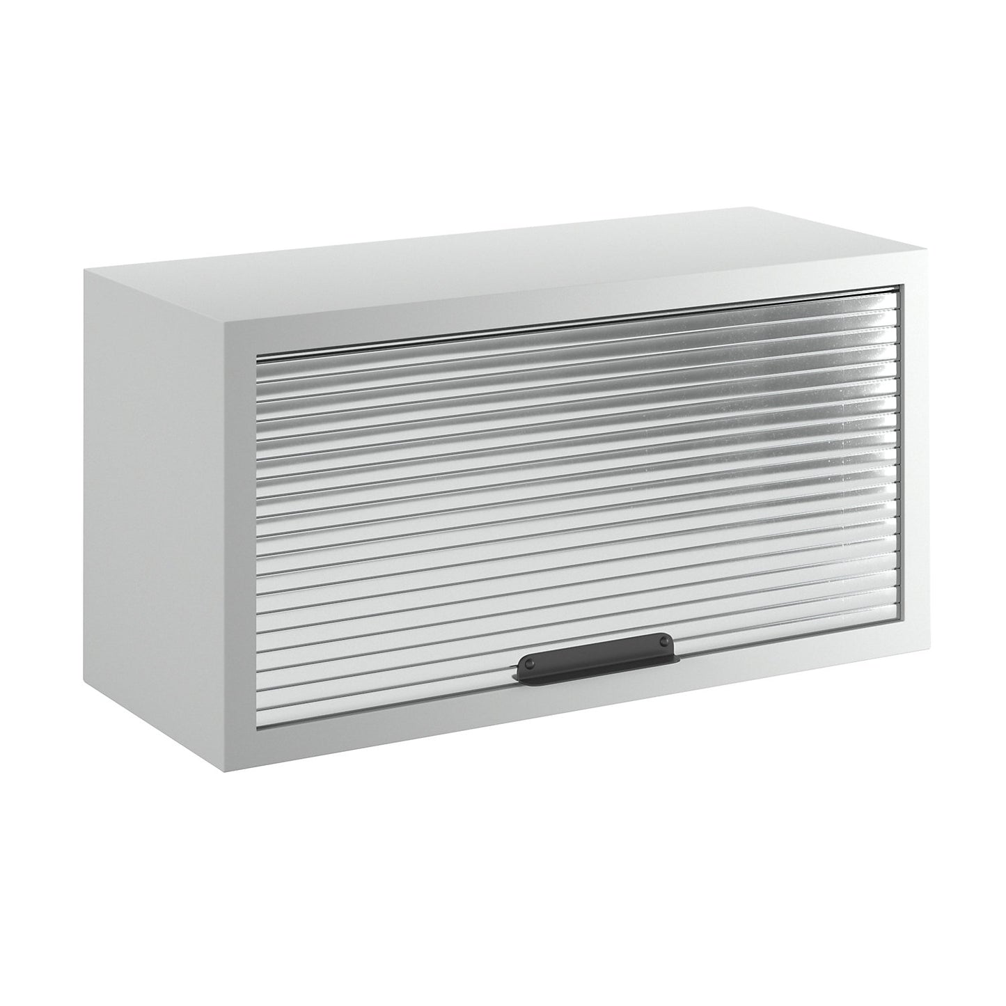 Roller shutter wall mounted cupboard, HxWxD 350 x 680 x 280 mm, for mounting on perforated panels.