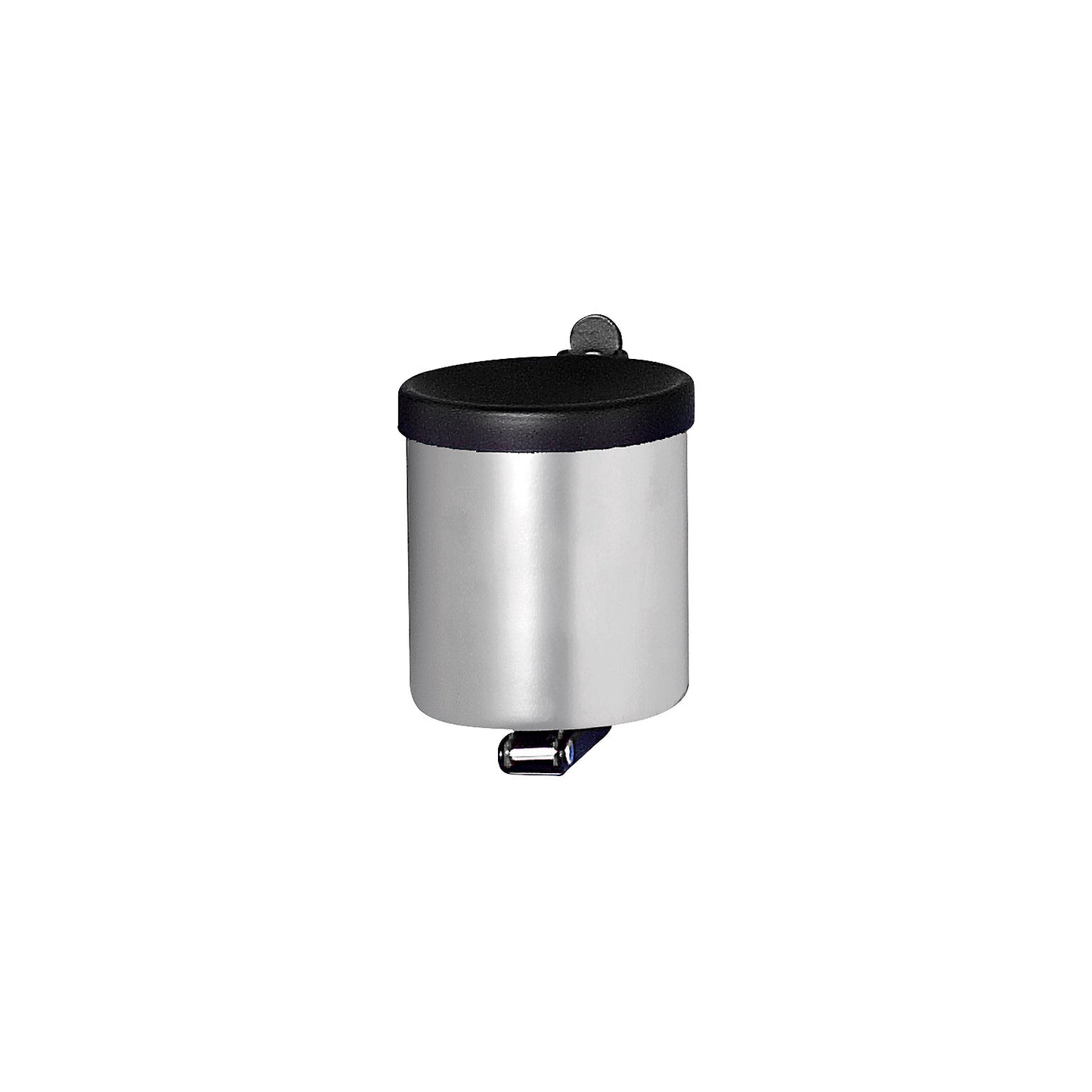 Wall ashtray, flame-extinguishing, 0.6 l, steel, silver.