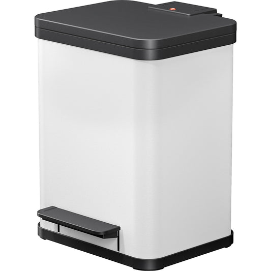 Eco waste collector with pedal, uno Plus M, capacity 17 l, white.