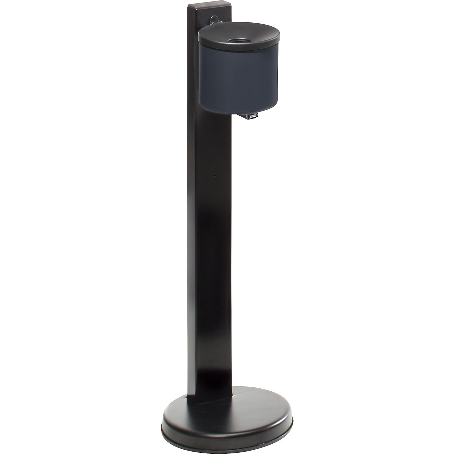 Safety pedestal ashtrays, 2.25 l, Ø 150 mm, graphite, sheet steel.