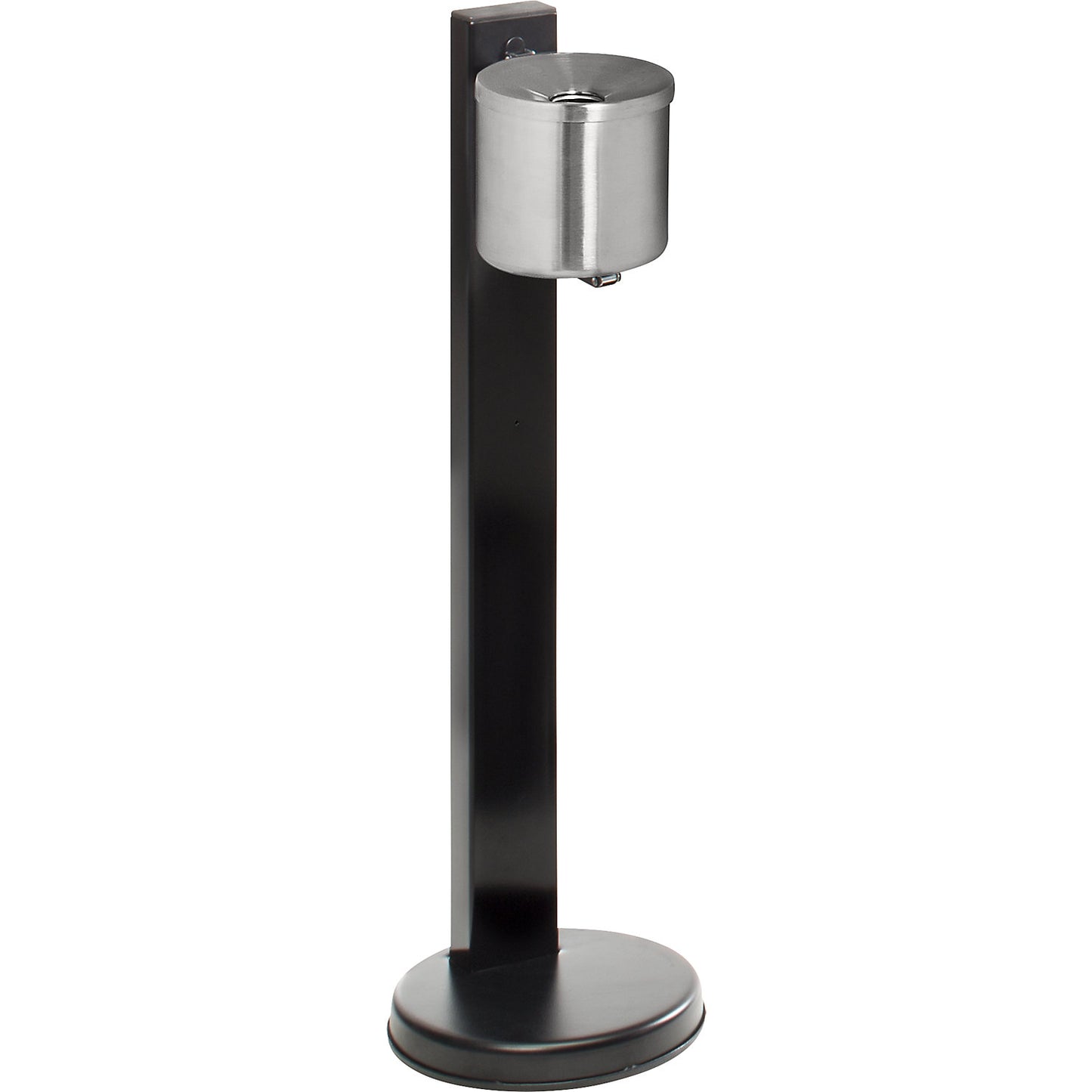 Safety pedestal ashtrays, 2.25 l, Ø 150 mm, silver, sheet steel.