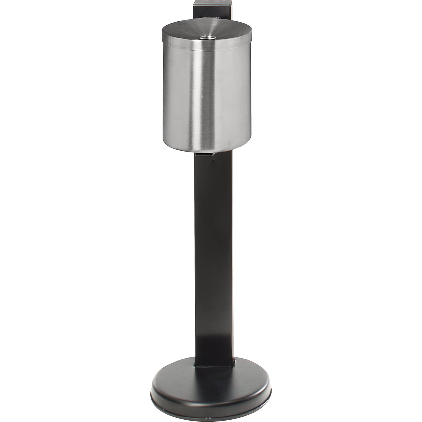 Safety pedestal ashtrays, 5.5 l, Ø 180, silver, sheet steel.