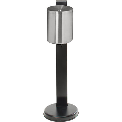 Safety pedestal ashtrays, 5.5 l, Ø 180, stainless steel.