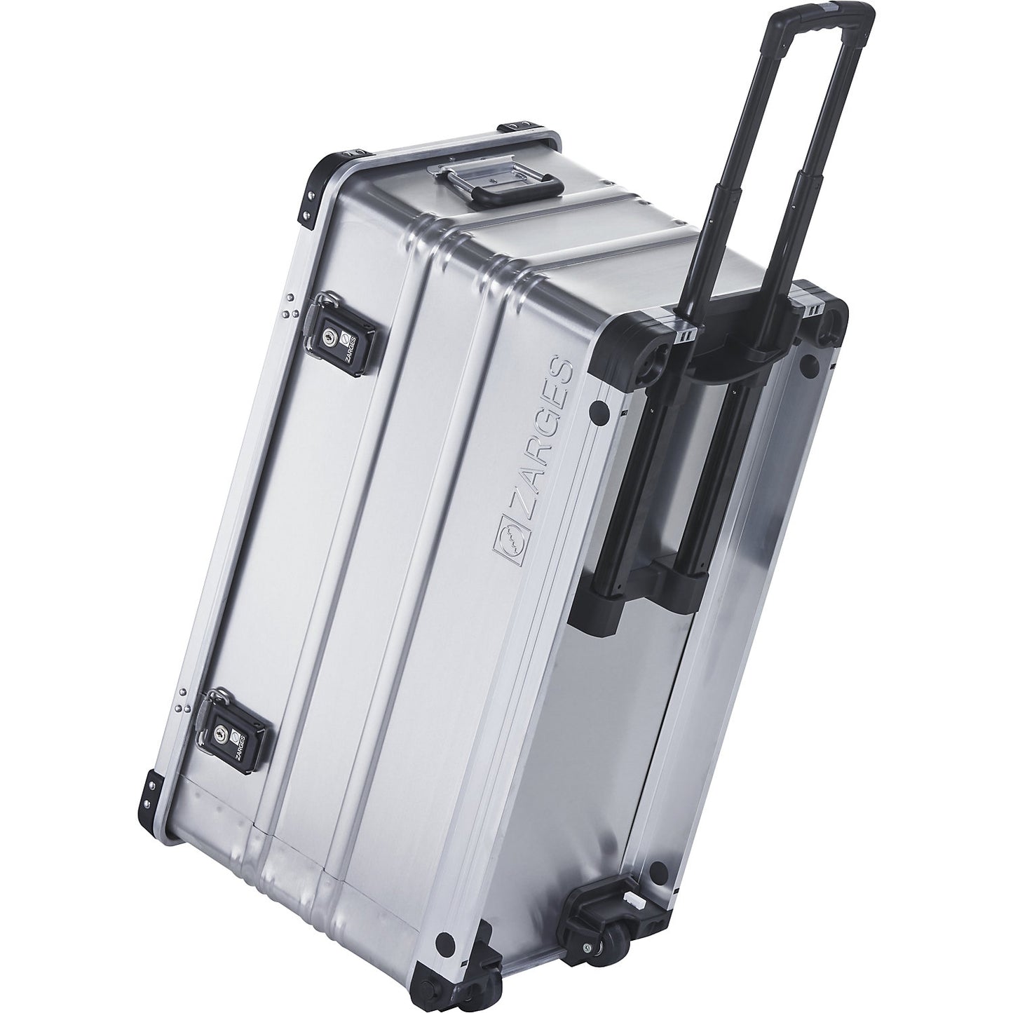 Mobile aluminium box, capacity 99 l, external dims. LxWxH 800 x 400 x 455 mm.