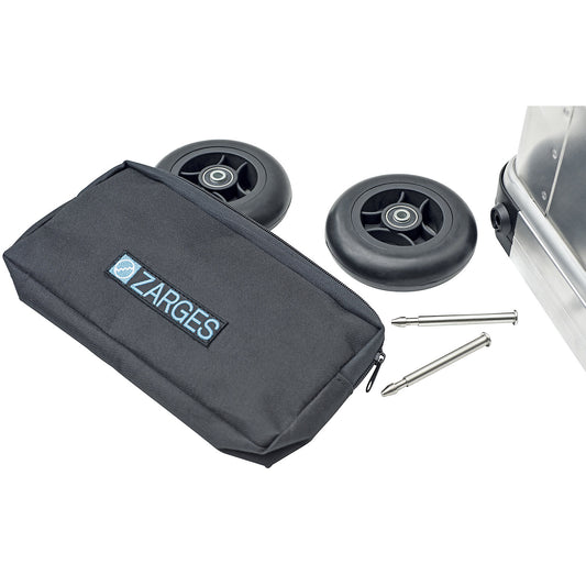 Castor set, with solid rubber tyres, wheel Ø 125 mm.
