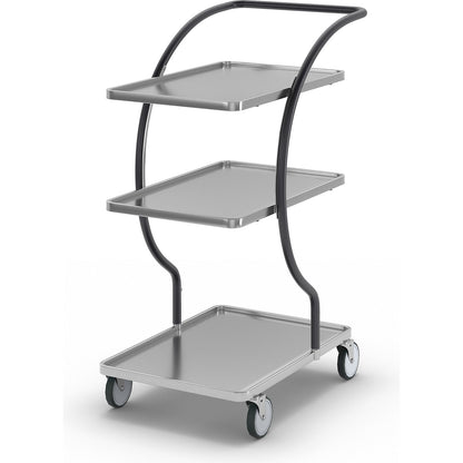 C-LINE shopping and table trolley, with 3 shelves, shelf heights 160, 580, 830 mm.