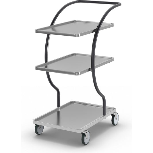 C-LINE shopping and table trolley, with 3 shelves, shelf heights 160, 580, 830 mm.