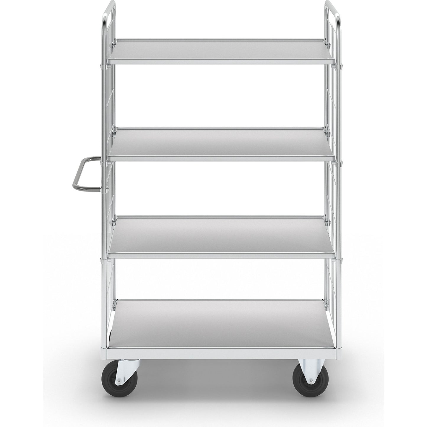 Flexible shelf truck, with 4 shelves, length 1190 mm.