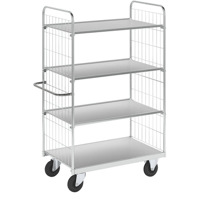 Flexible shelf truck, with 4 shelves, length 1190 mm.