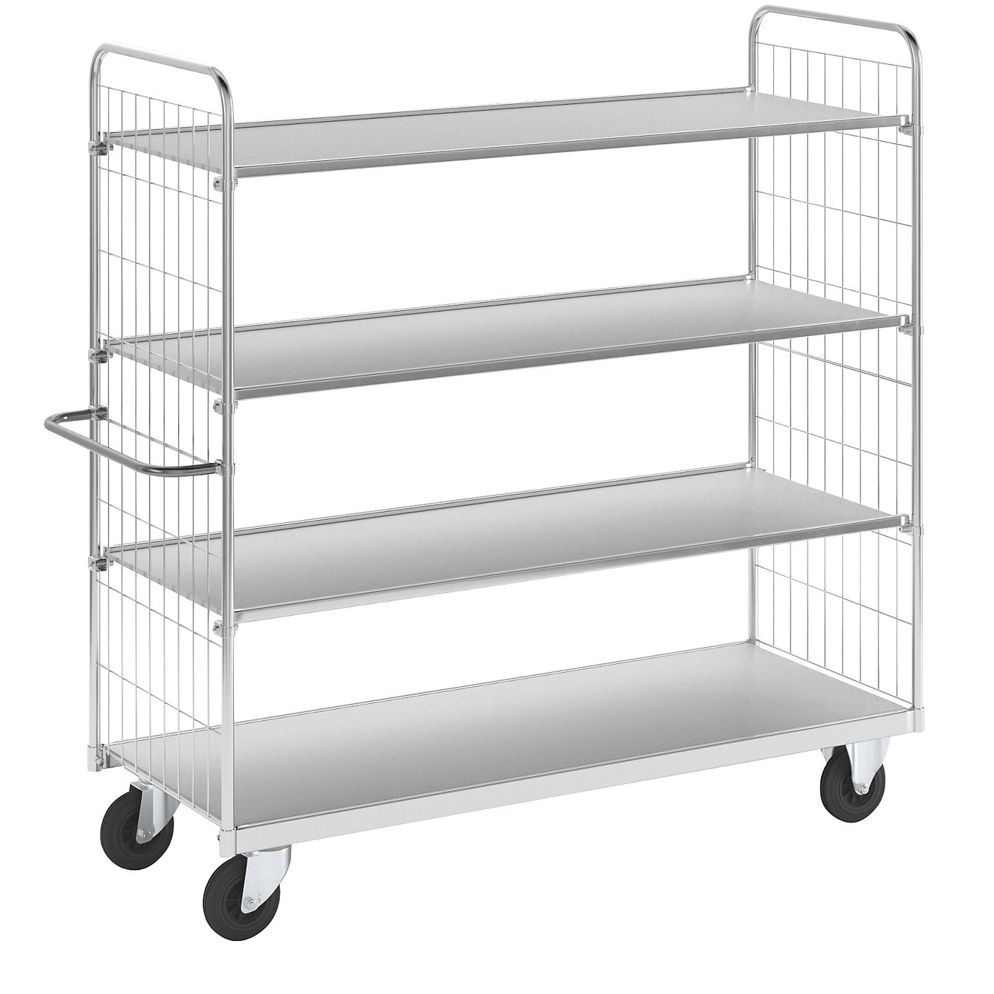 Flexible shelf truck, with 4 shelves, length 1790 mm.
