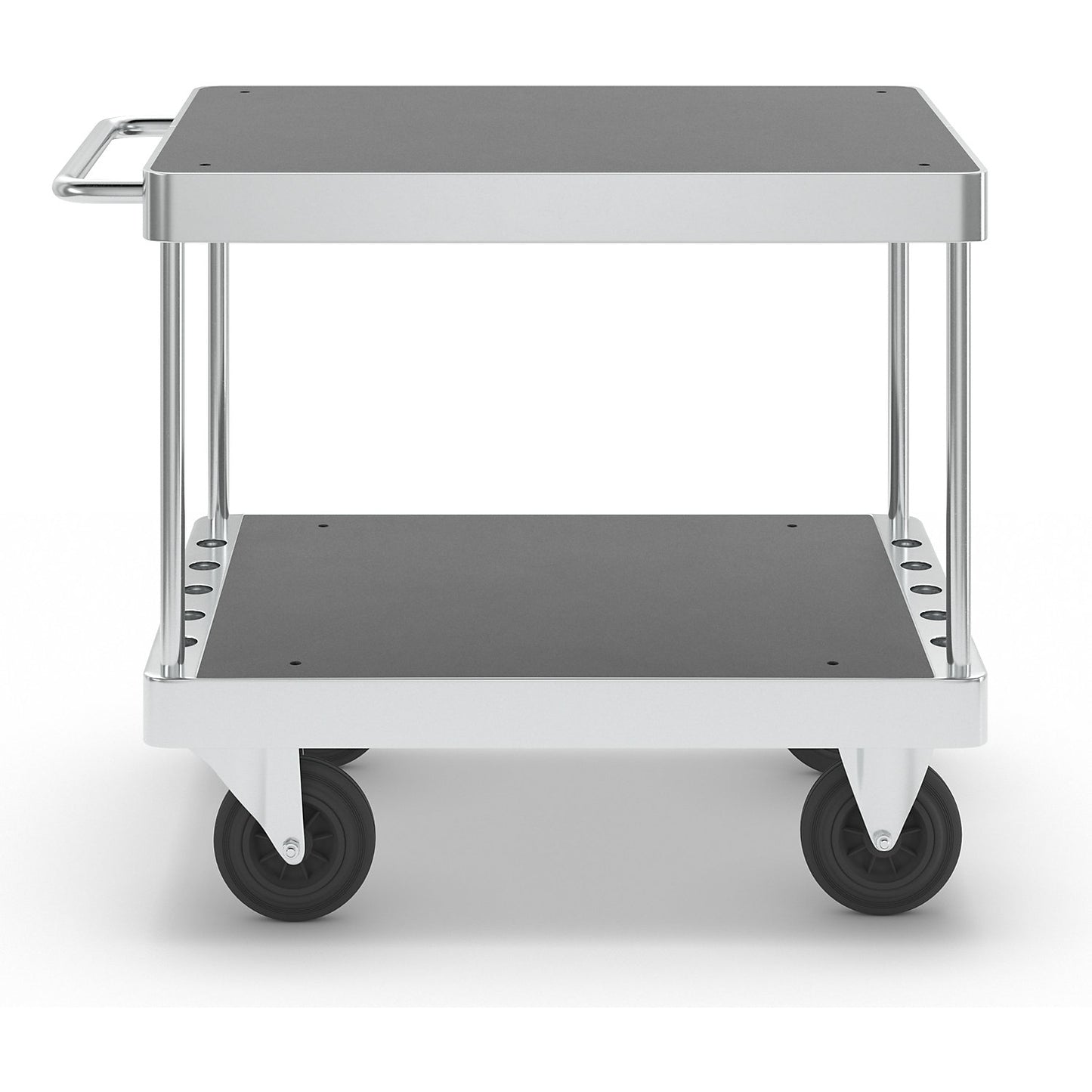 JUMBO zinc plated workshop trolley, LxWxH 1135 x 700 x 920 mm, without stops.