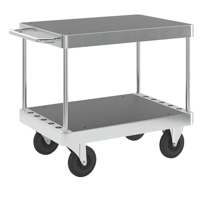 JUMBO zinc plated workshop trolley, LxWxH 1135 x 700 x 920 mm, without stops.