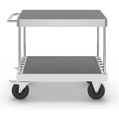 JUMBO zinc plated workshop trolley, LxWxH 1135 x 700 x 920 mm, with stops.
