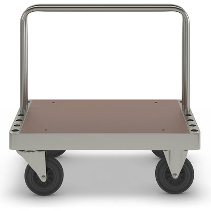 Zinc plated panel trolley, LxWxH 900 x 600 x 960 mm, without stops.