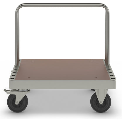 Zinc plated panel trolley, LxWxH 1000 x 700 x 960 mm, with stops.