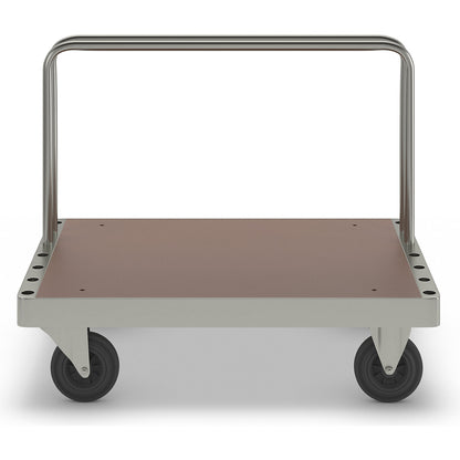 Zinc plated panel trolley, LxWxH 1200 x 800 x 960 mm, without stops.